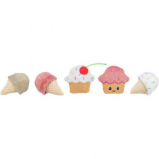 Zmrzlina / koláčik, hračka s catnipom, 7 cm, plyš, rôzne druhy Zmrzlina / koláčik, hračka s catnipom, 7 cm, plyš, rôzne druhy