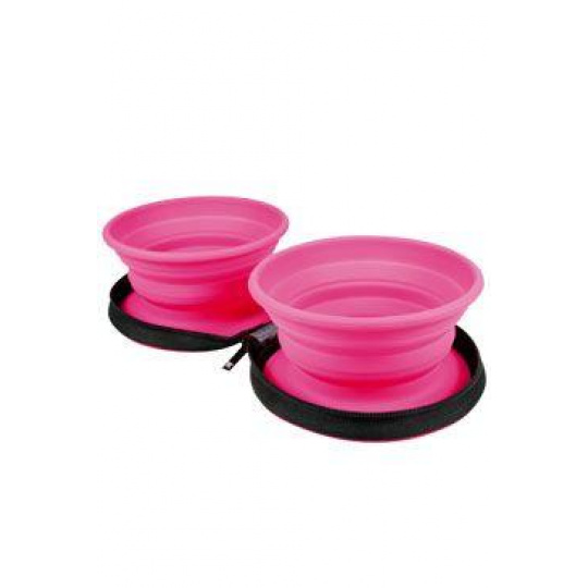 Cestovná dvojmiska ružová 700ml Kiwi Cestovná dvojmiska ružová 700ml Kiwi