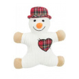 Vianočná Hračka pes Snehuliak so zvukom 29cm TR 1ks