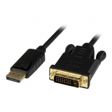 HL HL31914 adaptér k video kabelům 1 m DisplayPort DVI-I Černá