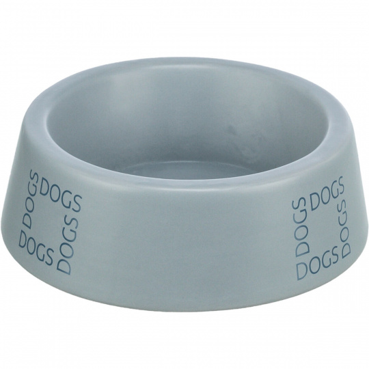Keramická miska pre psy s nápisom DOGS, sivomodrá Keramická miska pre psy s nápisom DOGS, sivomodrá