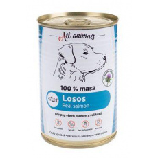 All Animals DOG konz. Losos mletý 400g All Animals DOG konz. Losos mletý 400g