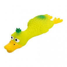 Ošklbaná kačica s chocholom, ležiaca, so zvukom, 18 cm, zelená, HipHop Ošklbaná kačica s chocholom, ležiaca, so zvukom, 18 cm, zelená, HipHop