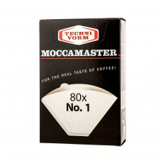 MOCCAMASTER Papírové kávové filtry Nr 1 jednorázové 80 kusů