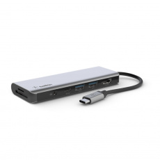 Belkin AVC009btSGY USB 3.2 Gen 1 (3.1 Gen 1) Type-C 5000 Mbit/s Stříbrná
