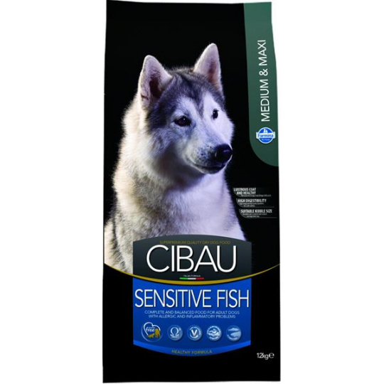 CIBAU dog adult medium & maxi, sensitive fish 12 kg CIBAU dog adult medium & maxi, sensitive fish 12 kg