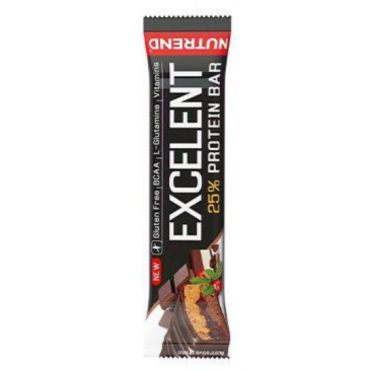 Nutrend Excelent Protein Bar Double čok+nug s brusnicami.85g Nutrend Excelent Protein Bar Double čok+nug s brusnicami.85g