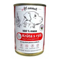 All Animals DOG konz. Mleté morčacie s ryžou 400g