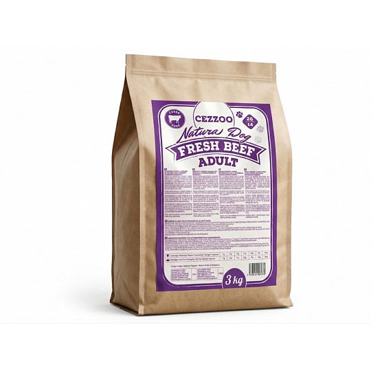 CEZZOO Natura Dog Fresh Beef Adult 3kg CEZZOO Natura Dog Fresh Beef Adult 3kg