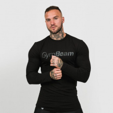 Tričko Long Sleeve T-shirt Leisure Black - GymBeam