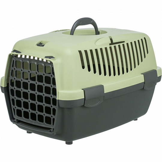 Transportný box CAPRI I, XS: 32x31x48cm (max. 6kg), tmavosivá/pastelovo zelená