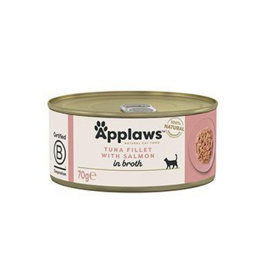 Applaws Cat konzerva Adult Broth tuňák s lososem 70g