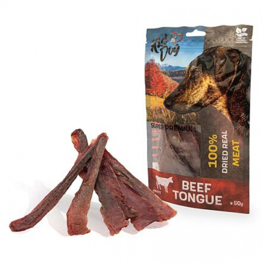 KIDDOG SUPER PREMIUM 100% hovädzí jazyk, tenké plátky 50 g KIDDOG SUPER PREMIUM 100% hovädzí jazyk, tenké plátky 50 g