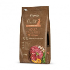 FITMIN Dog Purity Grain Free Adult Beef - suché krmivo pro psy - 12 kg