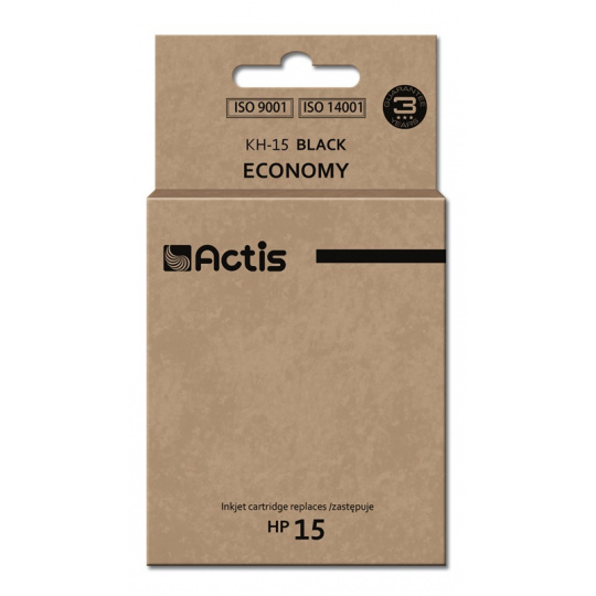 Actis KH-15 (náhradní inkoust HP 15 C6615N; standardní; 44 ml; černý)