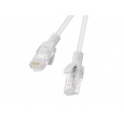 LANBERG PATCHCORD RJ45, KAT. 5E, UTP, 1M, ŠEDÁ