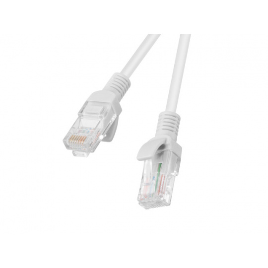 LANBERG PATCHCORD RJ45, KAT. 5E, UTP, 1M, ŠEDÁ