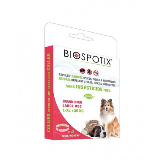 Obojok BIOGANCE Biospotix Large dog L-XL s repelentným účinkom 75 cm (nad 30 kg) Obojok BIOGANCE Biospotix Large dog L-XL s repelentným účinkom 75 cm (nad 30 kg)