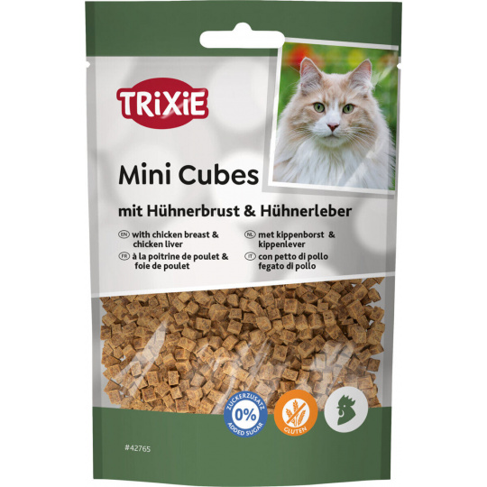 Mini Cubes, kocky s kuracími prsiami a pečeňou, 50 g