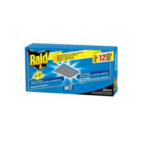 Raid náhradné vankúšiky do elektr.odparovače 30ks Raid náhradné vankúšiky do elektr.odparovače 30ks