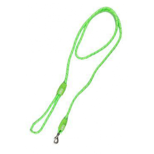 Vodítko BUSTER Reflective lanové 180cm/13mm limetkové Vodítko BUSTER Reflective lanové 180cm/13mm limetkové