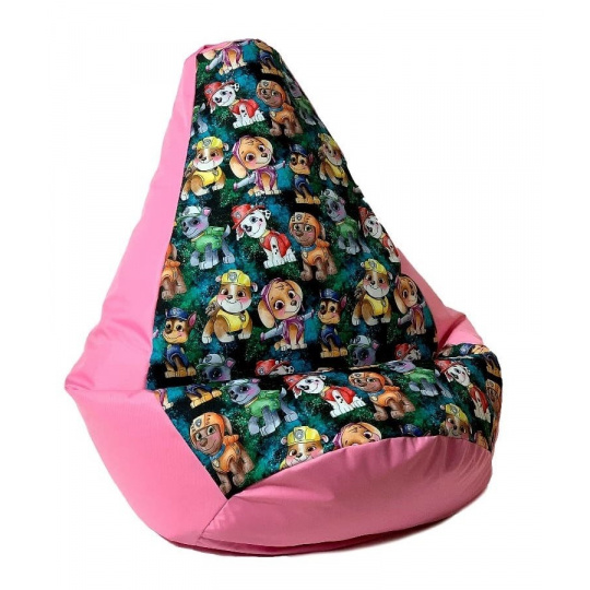 Sako taška pouffe Pear print pink-PAW Patrol L 105 x 80 cm