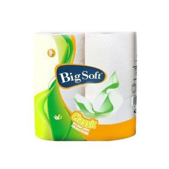 Utierky kuchynské papierové Big Soft Classic 2-vrstvové 2ks