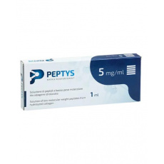 PEPTYS 5 roztok peptidov PEP-51 z kolagénu 5 mg/ml (injekcia predplnená, nízkomolekulárne peptidy (LWP) 1x1 ml) PEPTYS 5 roztok peptidov PEP-51 z kolagénu 5 mg/ml (injekcia predplnená, nízkomolekulárne peptidy (LWP) 1x1 ml)
