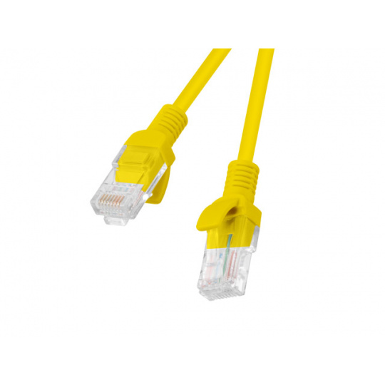 Lanberg PCU5-10CC-0200-Y síťový kabel Žlutá 2 m Cat5e U/UTP (UTP)