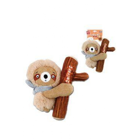 Hračka pes GiGwi Shaking Fun leňochod 2v1, pískajúci