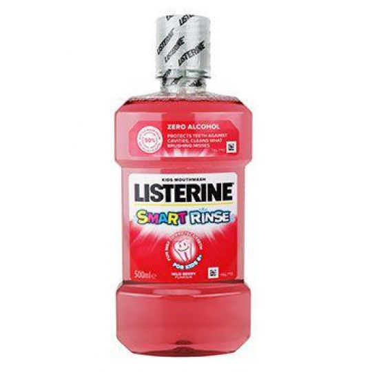 Voda ústna Listerine SmartRinse Mild Berry 500ml Voda ústna Listerine SmartRinse Mild Berry 500ml