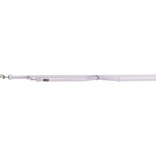 Vodítko PREMIUM predlžovacie dvojvrstvové, L-XL: 2.00 m/25 mm, sivá/fialová