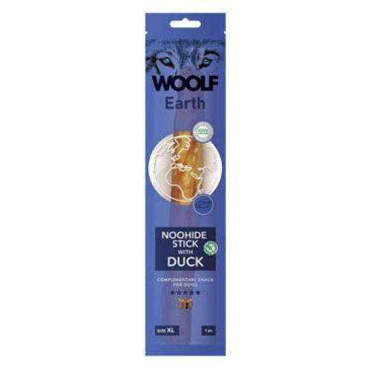 WOOLF pochúťka Earth NOOHIDE XL Stick with Duck 85g WOOLF pochúťka Earth NOOHIDE XL Stick with Duck 85g