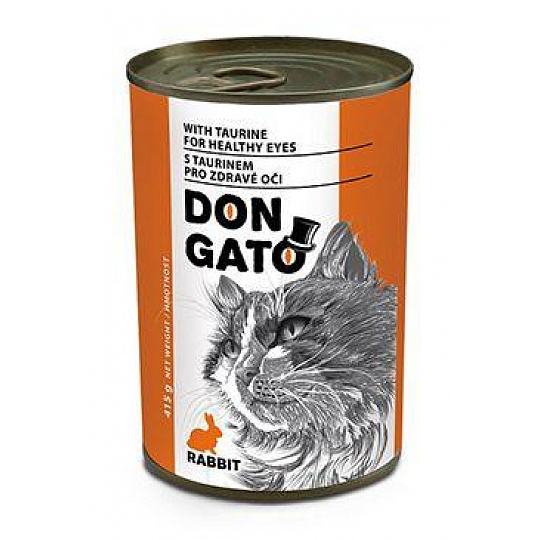 Don Gato cat konz. králičie 415g