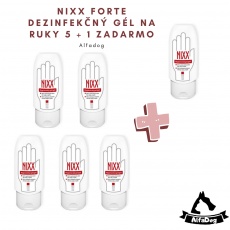 NIXX hygienický gel na ruce 100ml 5 + 1 ZADARMO