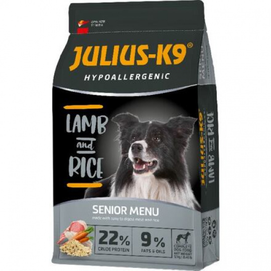 JULIUS K-9 HighPremium SENIOR/LIGHT Hypoallergenic LAMB&Rice