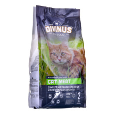 DIVINUS Cat Meat - suché krmivo pro kočky - 2 kg