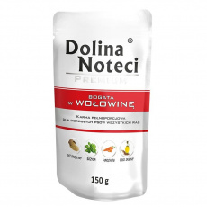 Dolina Noteci Premium bohaté na hovězí maso - mokré krmivo pro psy - 150g