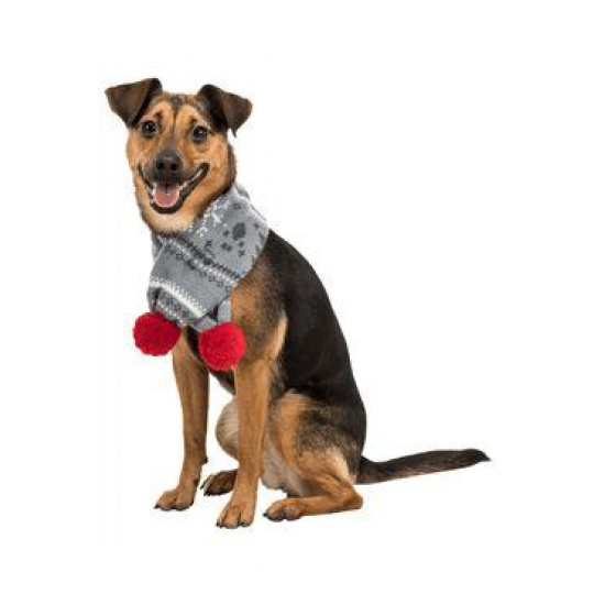 Vianočný šál 2xS/M/L s bambuľkou sada 6ks TR