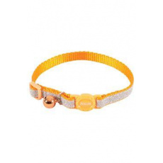 Obojok mačka SHINY nylon oranžový 10mm/30cm Zolux
