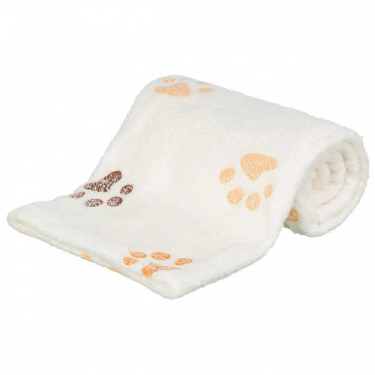 Fleecová deka LINGO, bielo/béžová Fleecová deka LINGO, bielo/béžová