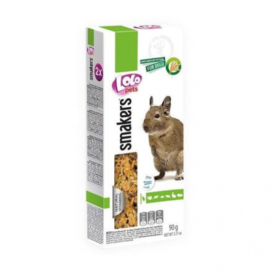 LOLO SMAKERS 2 triedy s cereáliami pre osmáky degu 90 g LOLO SMAKERS 2 triedy s cereáliami pre osmáky degu 90 g