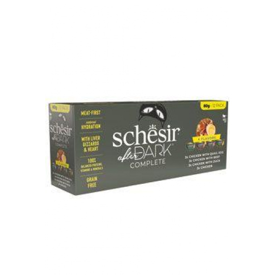 Schesir Cat konz. After Dark Wholefood Variety 12x80g Schesir Cat konz. After Dark Wholefood Variety 12x80g
