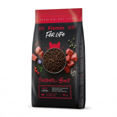 FITMIN For Life Castrate Beef - suché krmivo pro kočky - 8 kg