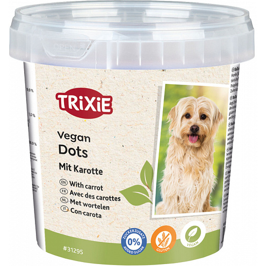 Vegan Dots, mäkké mini valčeky s mrkvou, 200 g