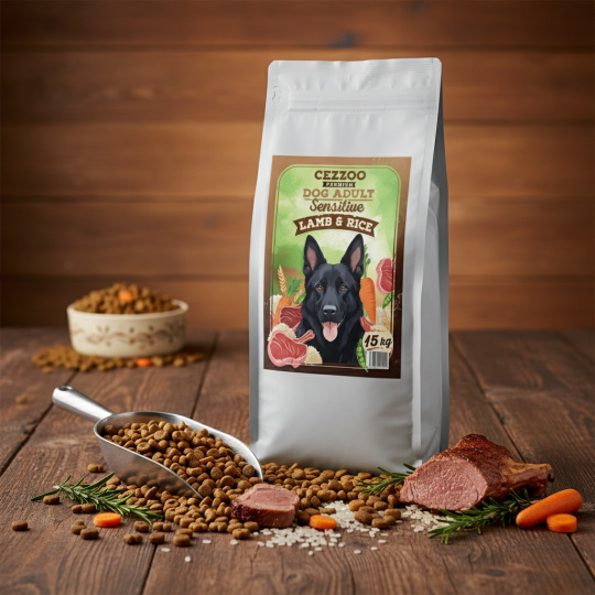 CEZZOO Premium Dog Adult Sensitive Lamb & Rice 15kg + 3kg
