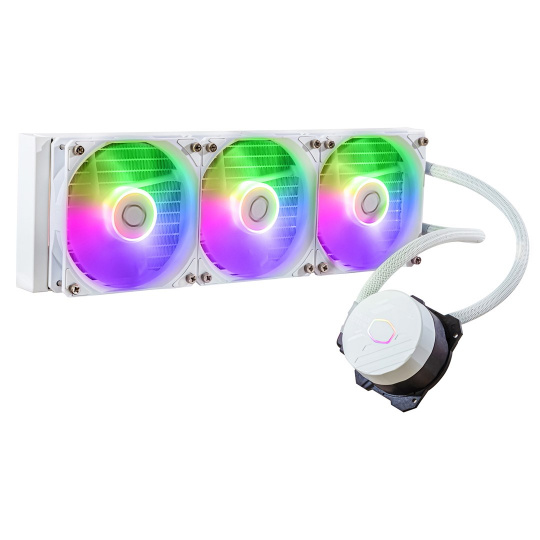 Cooler Master MasterLiquid 360L Core ARGB White Procesor Sada pro kapalinové chlazení 12 cm Bílá