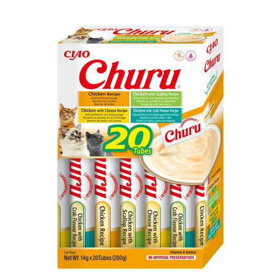 INABA Churu Variety box Chicken - pamlsek pro kočky - 20 x 14g