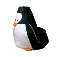 Sako taška pouf Penguin černobílá L 105 x 80 cm