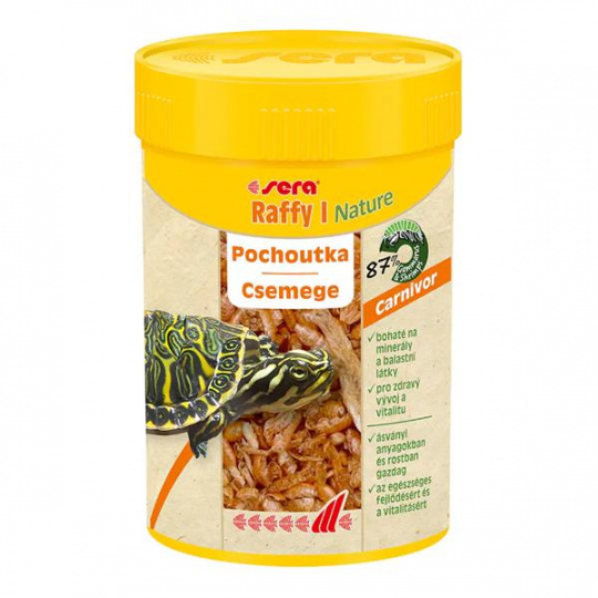 Sera Raffy I Nature krmivo pre mäsožravé plazy, vodné korytnačky a obojživelníky 250 ml